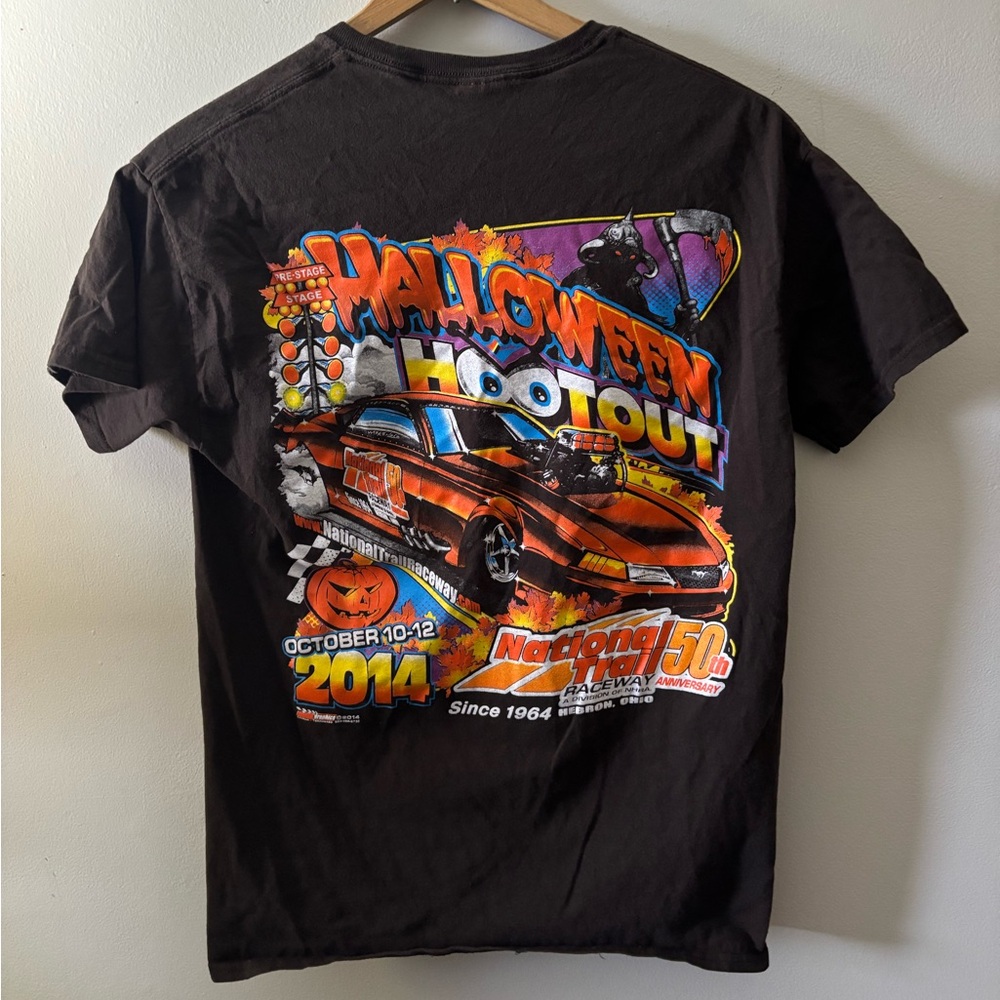 VINTAGE HALLOWEEN / NASCAR T SHIRT - Picture 3 of 3